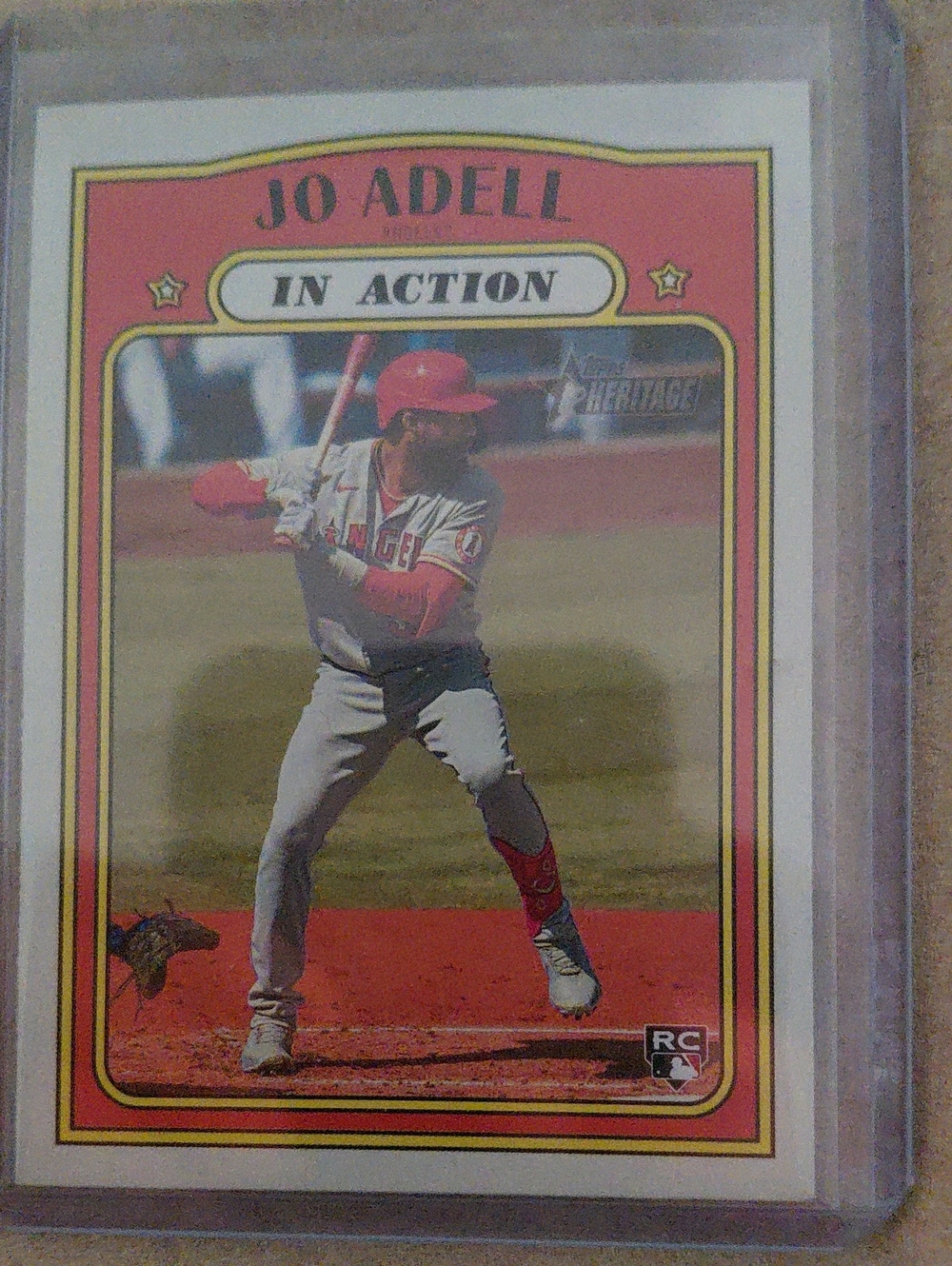 Heritage Jo Adell Baseball Card - Red and White